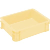 三菱ケミカル ヒシ S型コンテナ パステルイエロー 有効内寸312×237×83mm PAS-6-PY 1個 368-9338（直送品）