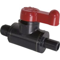 積水化学工業 エスロン ミニボール 本体材質PVC シール材質FKM おねじ1/4 ストレート 6A MV6OSV 1台 209-4860（直送品）