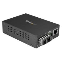 メディアコンバーター LAN延長 最大550m Gigabit対応 2芯SC マルチモード 1個 Startech.com