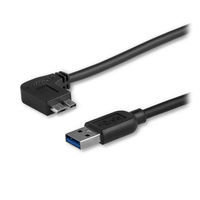 Micro USBケーブル 0.5m L型 [USB-A（オス） - マイクロUSB（オス）] 1本 Startech.com