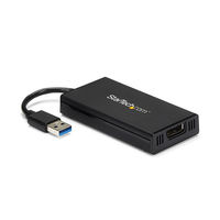 DisplayPort変換アダプタ [USB-A（オス） - ディスプレイポート（メス）] 4K対応 Startech.com