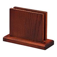 用美 メニュ―スタンド　(ハイブラウン) [2個入] yub-15103（直送品）