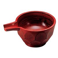 用美 汁椀 片口小鉢　朱 [3個入] yub-15302（直送品）