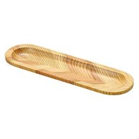 用美 皿 杉・矢羽材 ミニ長角皿 [3個入] yub-15559（直送品）