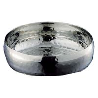 用美 小鉢 ステンレス槌目　浅型丸ミニ鉢 [3個入] yub-23996（直送品）