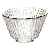 用美 珍味 金縁硝子珍味入 ウォーター [9個入] yub-27731（直送品）