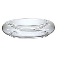 用美 ガラス小鉢 硝子・エアー 平皿　中 [4個入] yub-27742（直送品）