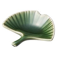 用美 珍味 新・イチョウ型珍味皿 緑 [9個入] yub-27774（直送品）
