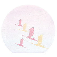 用美 ランチョンマット 尺３宴半月　懐石まっと　祝鶴　(100枚入) [1個入] yub-65186（直送品）