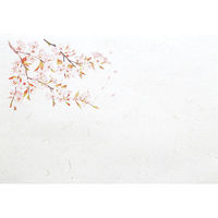 用美 ランチョンマット 尺５雲竜和紙懐石まっと　四季 桜　(100枚入) [1個入] yub-65183（直送品）