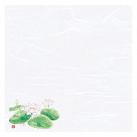 用美 ランチョンマット 4寸四季彩雲竜敷紙　はす　(100枚入) [4個入] yub-68835（直送品）