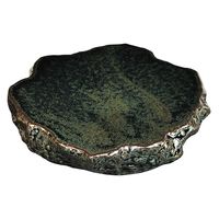 用美 珍味 陶器・岩石プレート　青 [2個入] yub-79403（直送品）