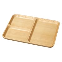用美 子供用食器 木製キッズトレイ　角型　Ｓ [2個入] yub-89973（直送品）