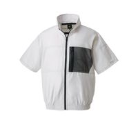 クロダルマ エアセンサー 半袖ジャンパー シルバー 3L 268791-40-3L 1枚（直送品）