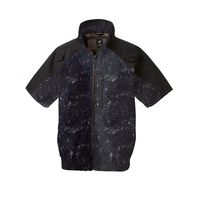 クロダルマ エアセンサー ハーネス対応半袖ジャンパー 迷彩ブラック 4L 268801-490-4L 1枚（直送品）