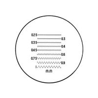 クリアー光学 ガラススケール Φ35mm （タイプ10） P-210N 1個 64-5275-17（直送品）
