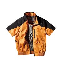 エアセンサー ハーネス対応半袖ジャンパー マンゴーイエロー ファンバッテリーセット 5L 268801-24-5L-KS100 1SET（直送品）