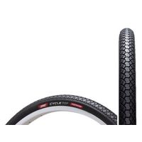 井上ゴム工業 タイヤ CYCLETOPPREMIUM 24×1ー3/8KK88型黒/黒1本 387781 1セット(2本)（直送品）