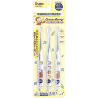 スケーター TBCR4T クリア子ども歯ブラシ 3P (乳児用) おさるのジョージ23 646881-TBCR4T 1個（直送品）