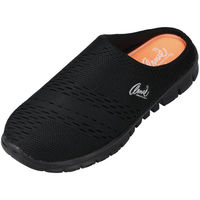 シードコーポレーション レディース サンダル スライダー L オールブラック AN0904 1足