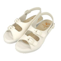 【ナースシューズ/靴】シードコーポレーション レディース ナースサンダル LL ホワイト PW7612 1足