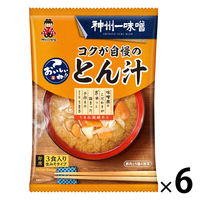 神州一味噌　おいしいね！！コクが自慢のとん汁　1セット（18食：3食入×6袋）