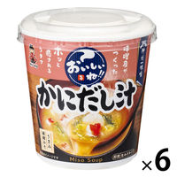 神州一味噌　おいしいね！！ かにだし汁 カップタイプ　1セット（6個）