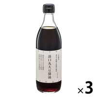 淡口（うすくち）丸大豆醤油 500ml 3本 天然醸造　国産 しょうゆ 大徳醤油