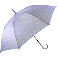 アテイン 子供用 58cm ジャンプ 傘 長傘 ポンジー キラキラドリーミー パープル 1393PL 1セット(3本)（直送品）
