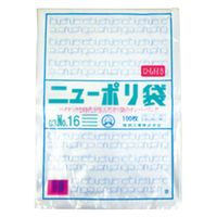 福助工業 ポリ袋 ニューポリ袋 003 No.16 ひも付き 0440175 1袋(100個)（直送品）