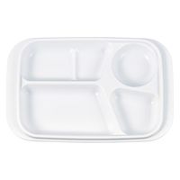 タカギ産業  弁当容器 SP-001 [本体]白 [蓋]透明・無地 1053399 100枚(10枚×10)（直送品）