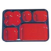 タカギ産業  弁当容器 BW-290 [本体]紺・内赤22 [蓋]紺・ナス 1109599 100枚(10枚×10)（直送品）