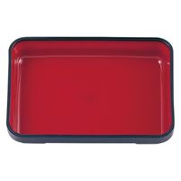 タカギ産業  弁当容器 BW-340 [本体]紺・内赤22 [蓋]紺・ラディッシュ 1111099 100枚(10枚×10)（直送品）