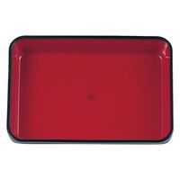 タカギ産業  弁当容器 BW-550 [本体]黒・内赤40 [蓋]黒・しゃくやく 1117599 100枚(10枚×10)（直送品）