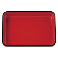 タカギ産業  弁当容器 BW-580 [本体]紺・内赤40 [蓋]透明・やまぶき 1119099 100枚(10枚×10)（直送品）