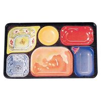 タカギ産業  弁当容器 PR-2 [本体]黒・内A [蓋]黒・しゃくやく 1150199 100枚(10枚×10)（直送品）