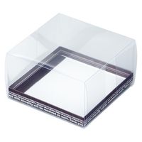 ヤマニパッケージ  ケーキ箱 クリスタルガトー150角90H 20-308 100箱(50箱×2)（直送品）