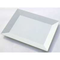 ニシキ 寿司容器 角皿(極小)白磁  2131650300 320枚(20枚×16)（直送品）