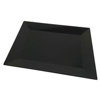 ニシキ 寿司容器 角皿(小)黒  2131750600 160枚(10枚×16)（直送品）