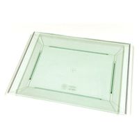 ニシキ 寿司容器 角皿(極小)エメラルドグリーン  2131651650 320枚(20枚×16)（直送品）