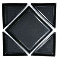 ニシキ 角皿H-40用中仕切A黒 2636010600 40点（直送品）