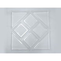 ニシキ 角皿H-40用中仕切B透明 2636028000 40点（直送品）