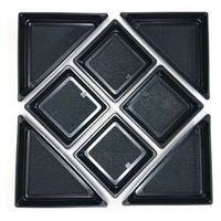 ニシキ 角皿H-40用中仕切B黒 2636020600 40点（直送品）