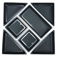 ニシキ 角皿H-40用中仕切C黒 2636030600 40点（直送品）