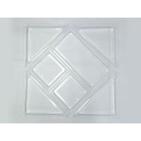 ニシキ 角皿H-40用中仕切C透明 2636038000 40点（直送品）