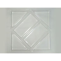 ニシキ 角皿H-40用中仕切D透明 2636048000 40点（直送品）