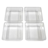 ニシキ 角皿(H-16)4個仕切 透明 2942000004 100点（直送品）