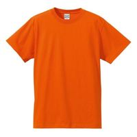 【関税込】 半袖 Tシャツ - ディープ オレンジ プリント 半袖 Tシャツ カットソー ユニセックス M オレンジ