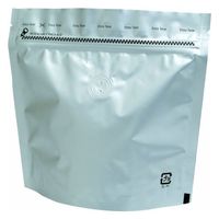 ヤマニパッケージ  コーヒー用袋 COT-823V チャック付アルミスタンドパックV付200g銀 COT-823V 500枚(100枚×5)（直送品）