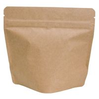 ヤマニパッケージ  コーヒー用袋 COT-841N アルミスタンドチャック袋100g 茶クラフトV無 500枚(50枚×10)（直送品）